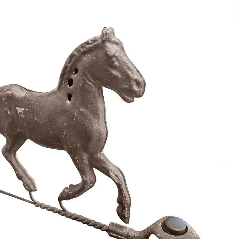 Americana Folk Art Mounted Equestrian Weathervane