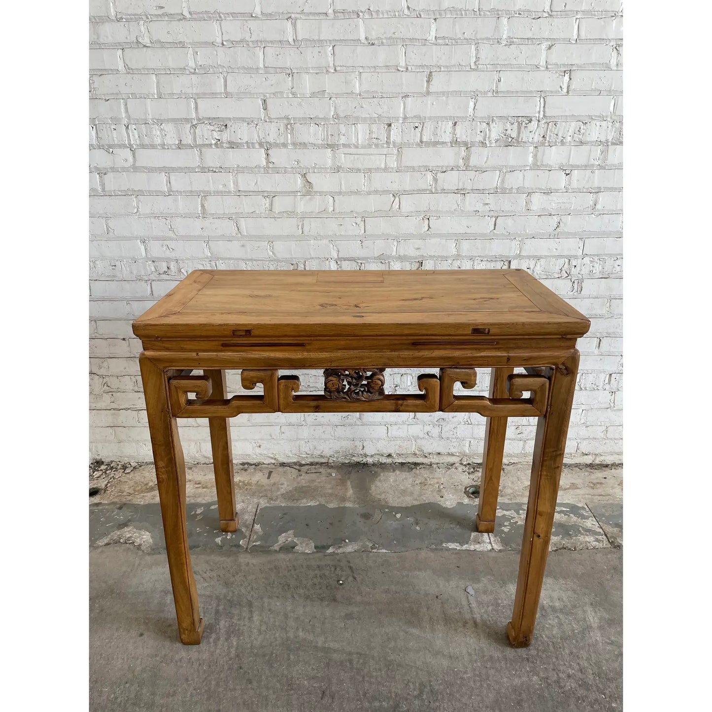 19th Century Chinese Elm Console Altar Table