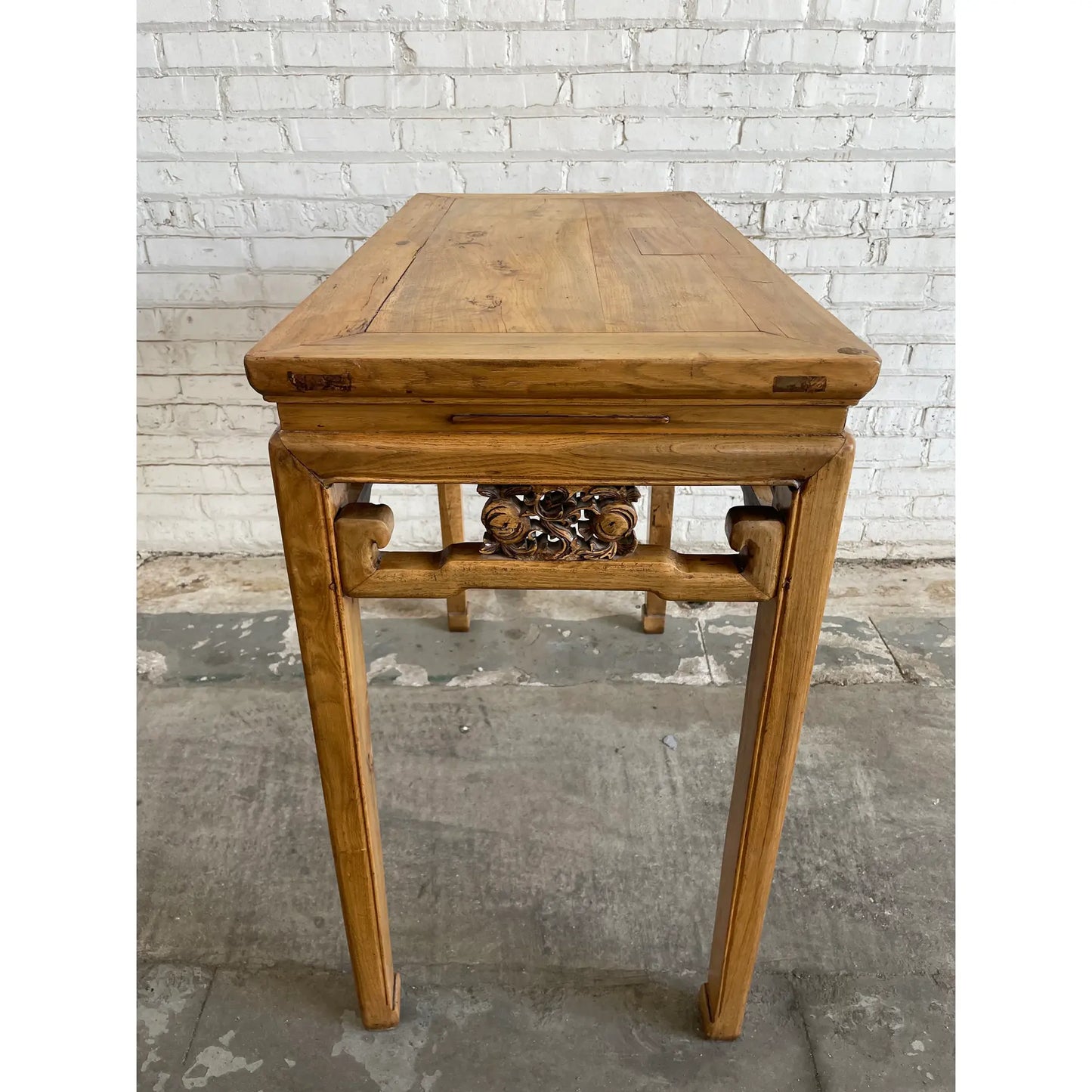 19th Century Chinese Elm Console Altar Table