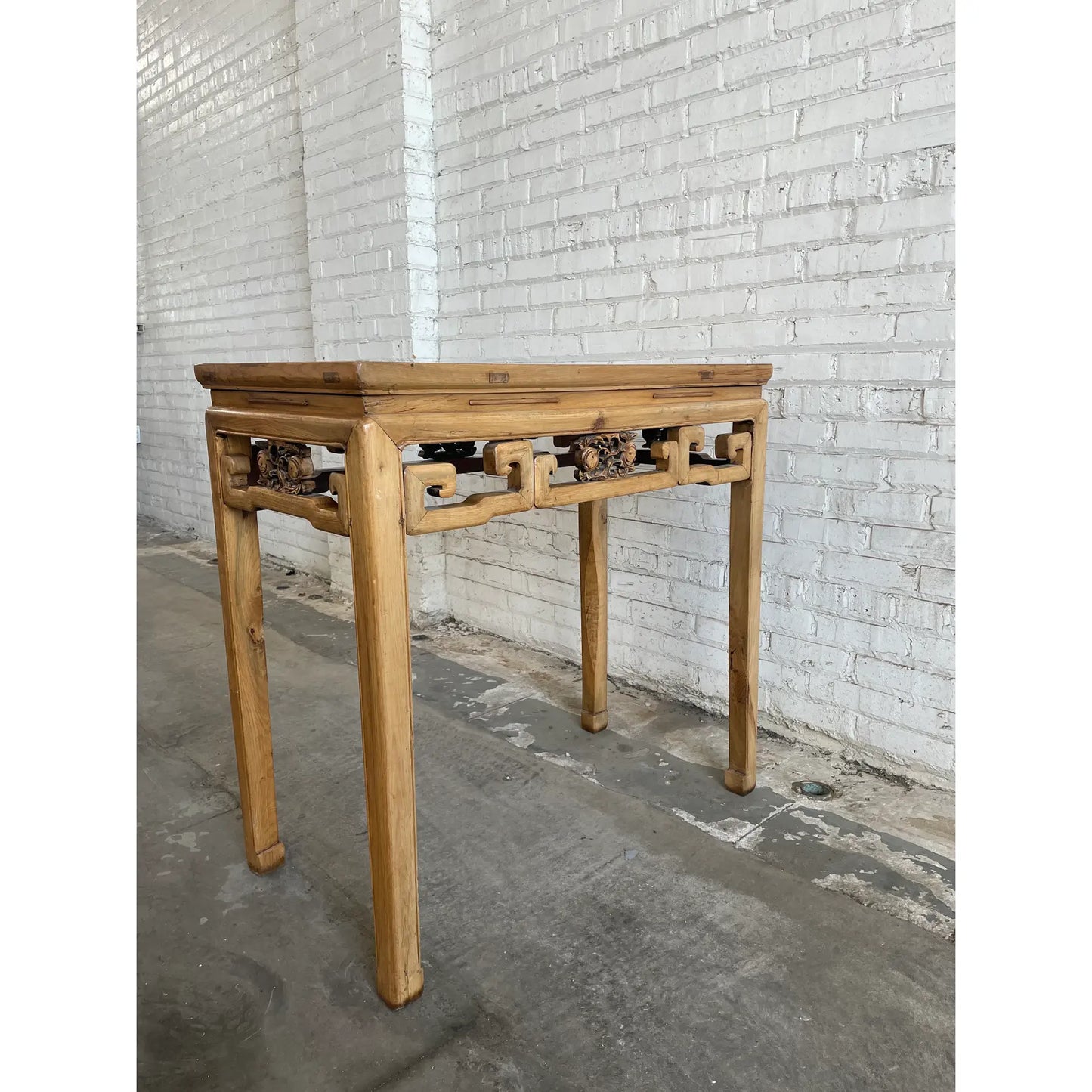 19th Century Chinese Elm Console Altar Table