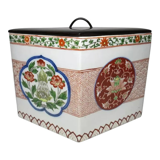 19th Century Japanese Imari Porcelain Tea Ceremony Mizusashi