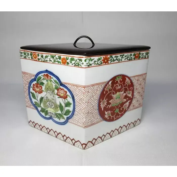 19th Century Japanese Imari Porcelain Tea Ceremony Mizusashi