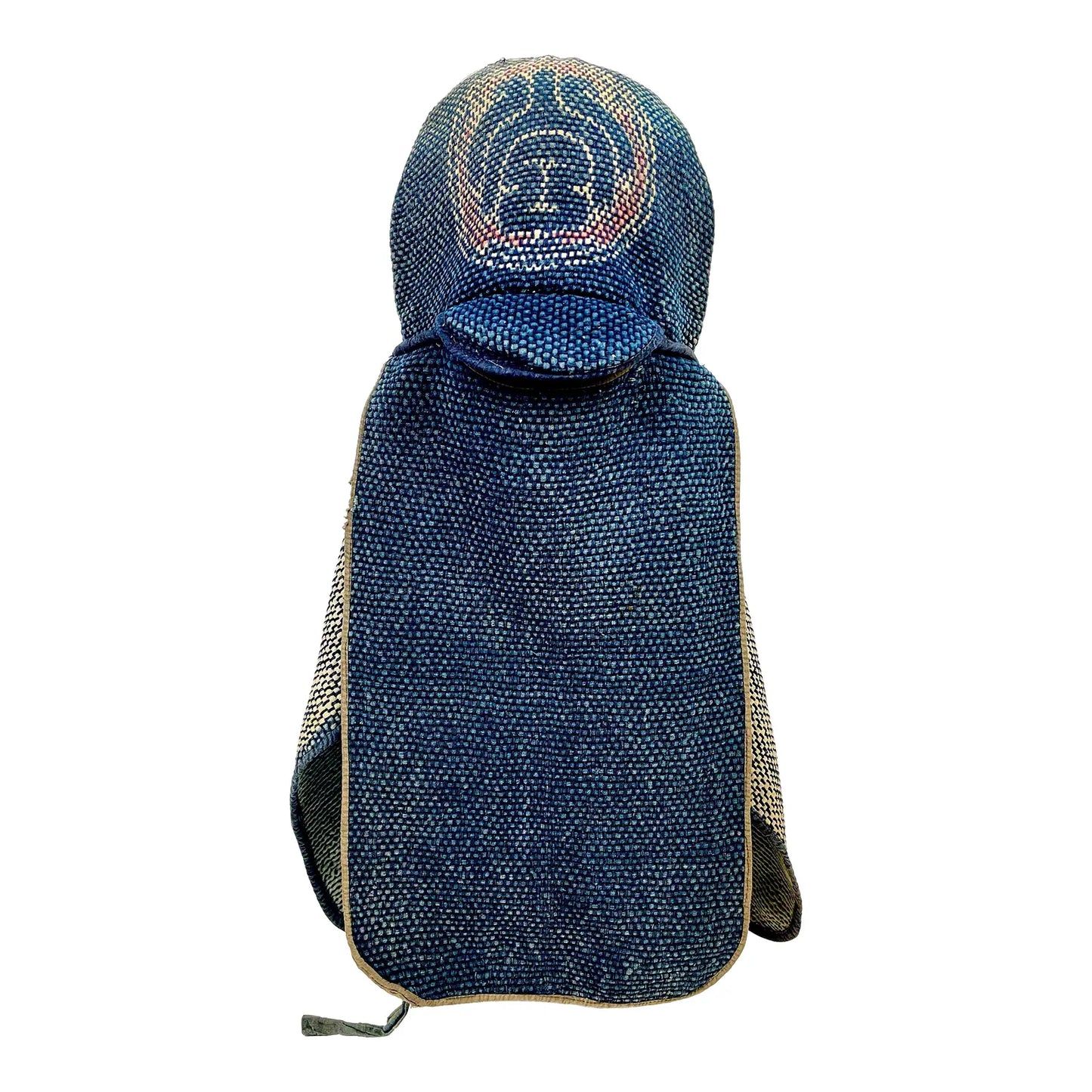 Antique Japanese Meiji Boro Fire Fighters Hat