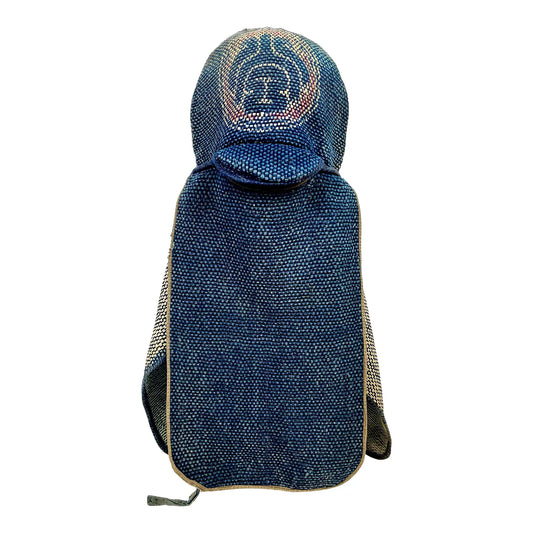 Antique Japanese Meiji Boro Fire Fighters Hat