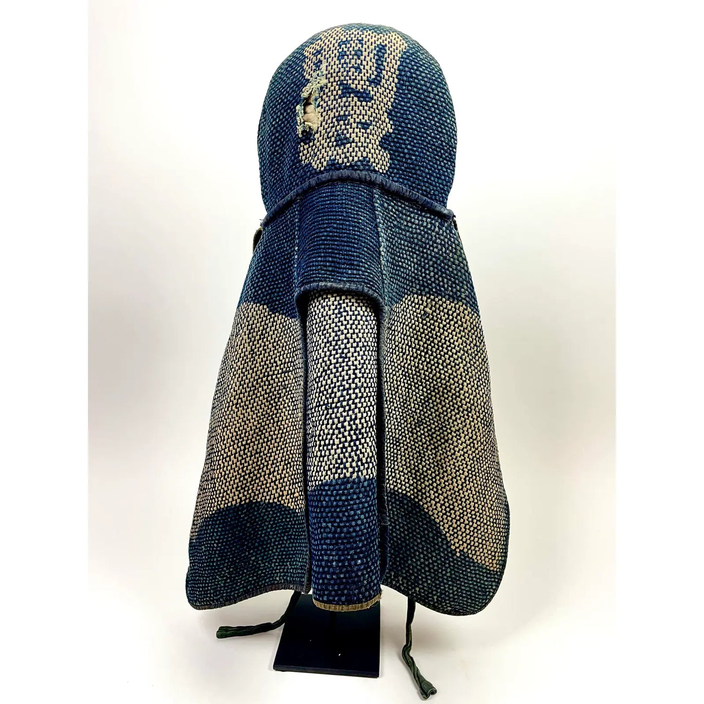 Antique Japanese Meiji Boro Fire Fighters Hat