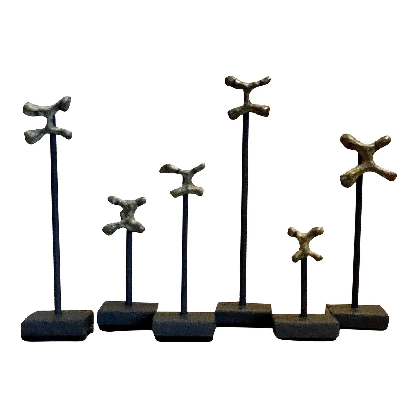 17th and 18th Century Mounted African Katanga Sanga Crosses