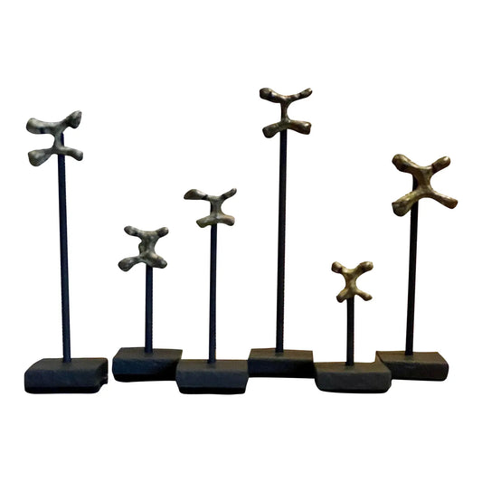 17th and 18th Century Mounted African Katanga Sanga Crosses