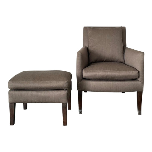 Christian Liaigre for Holly Hunt Lounge Chair and Ottoman