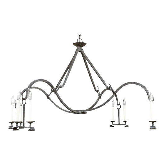 Dennis & Leen 8-Light Gothic Iron Chandelier