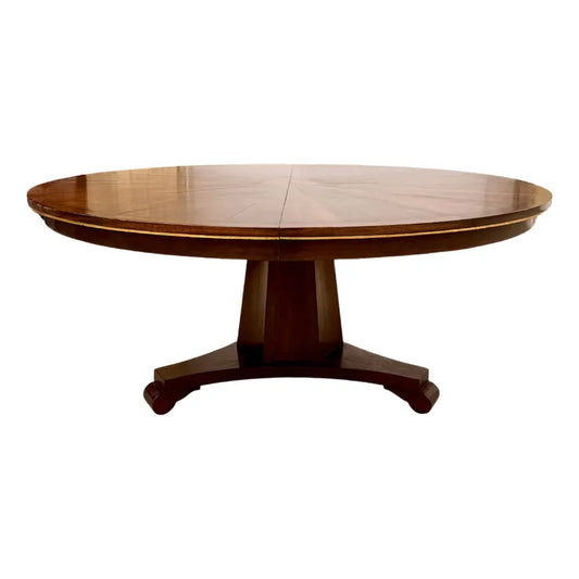 Dessin Fournir Extendable Mahogany Empire Style Sollis Dining Table by Kerry Joyce