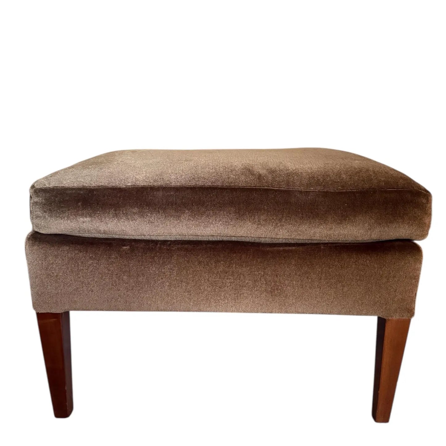 Dessin Fournir Mohair Frey Lounge Chair and Ottoman by Kerry Joyce