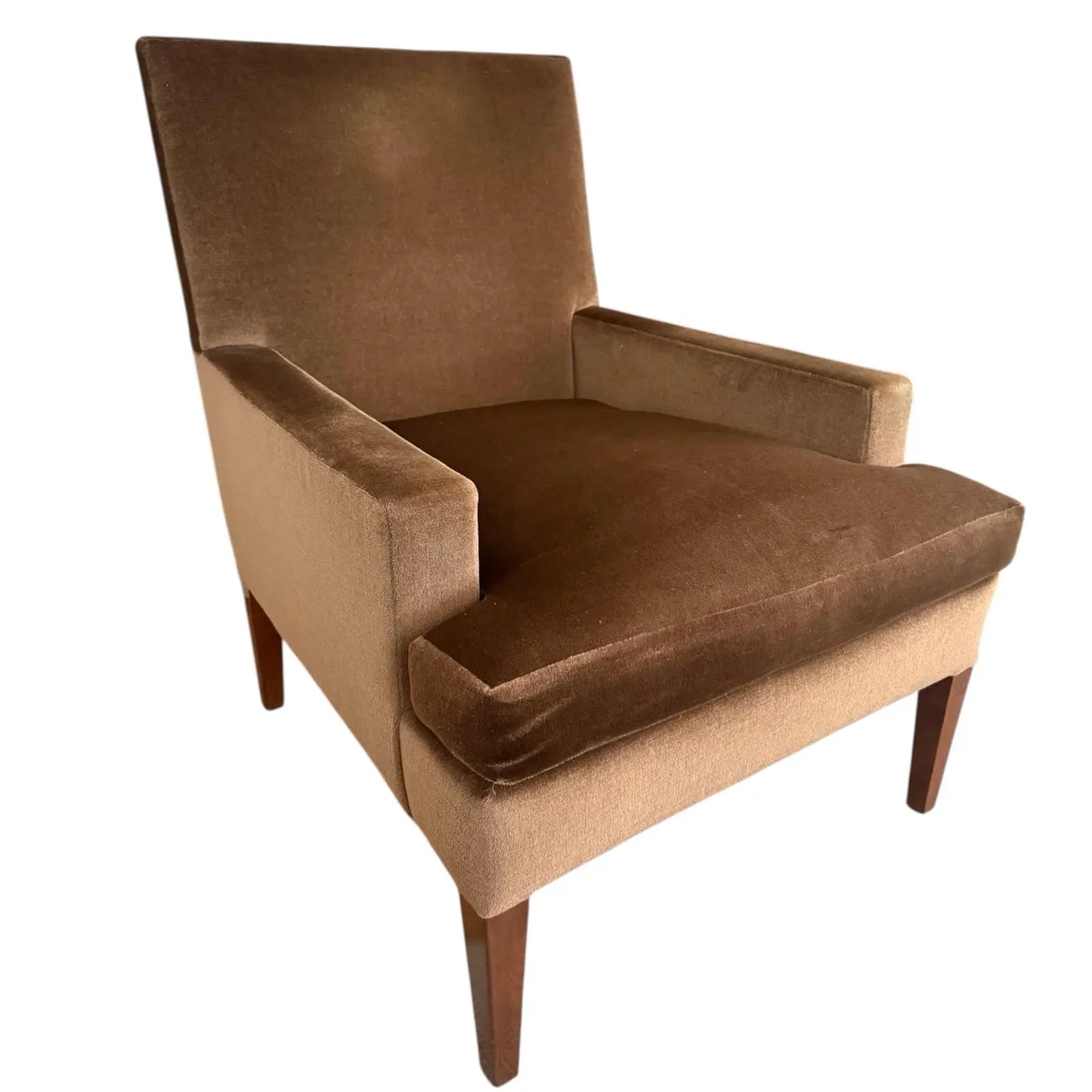 Dessin Fournir Mohair Frey Lounge Chair and Ottoman by Kerry Joyce