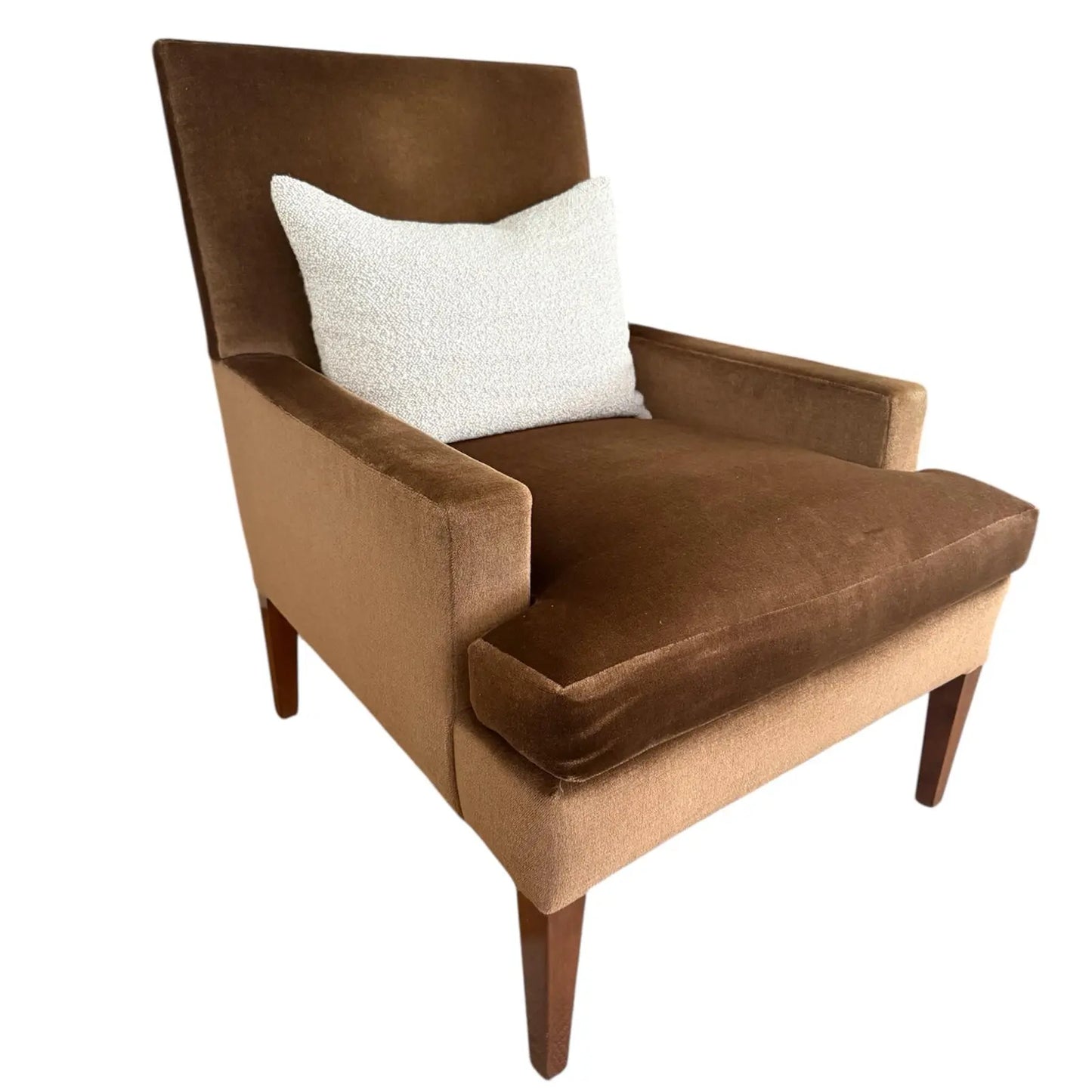 Dessin Fournir Mohair Frey Lounge Chair and Ottoman by Kerry Joyce