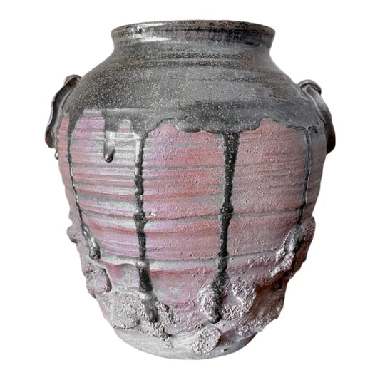 19th Century Japanese Edo Tanba Wabi Sabi Vessel