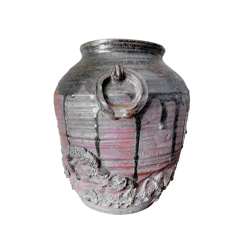 19th Century Japanese Edo Tanba Wabi Sabi Vessel
