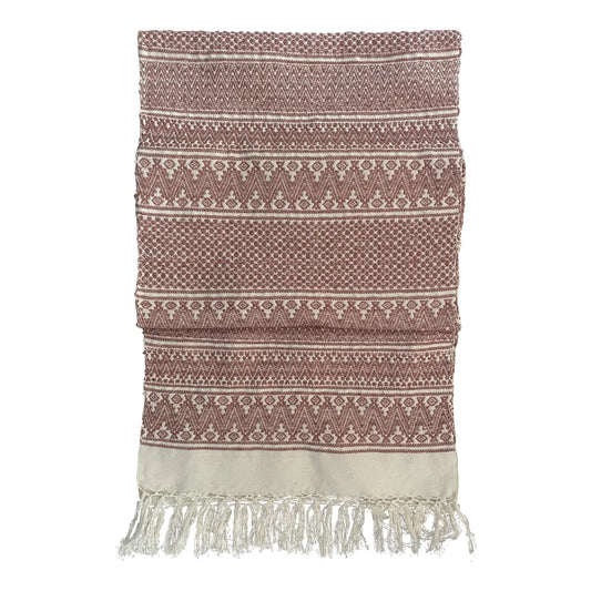 Guatemalan Handwoven Rose Table Runner