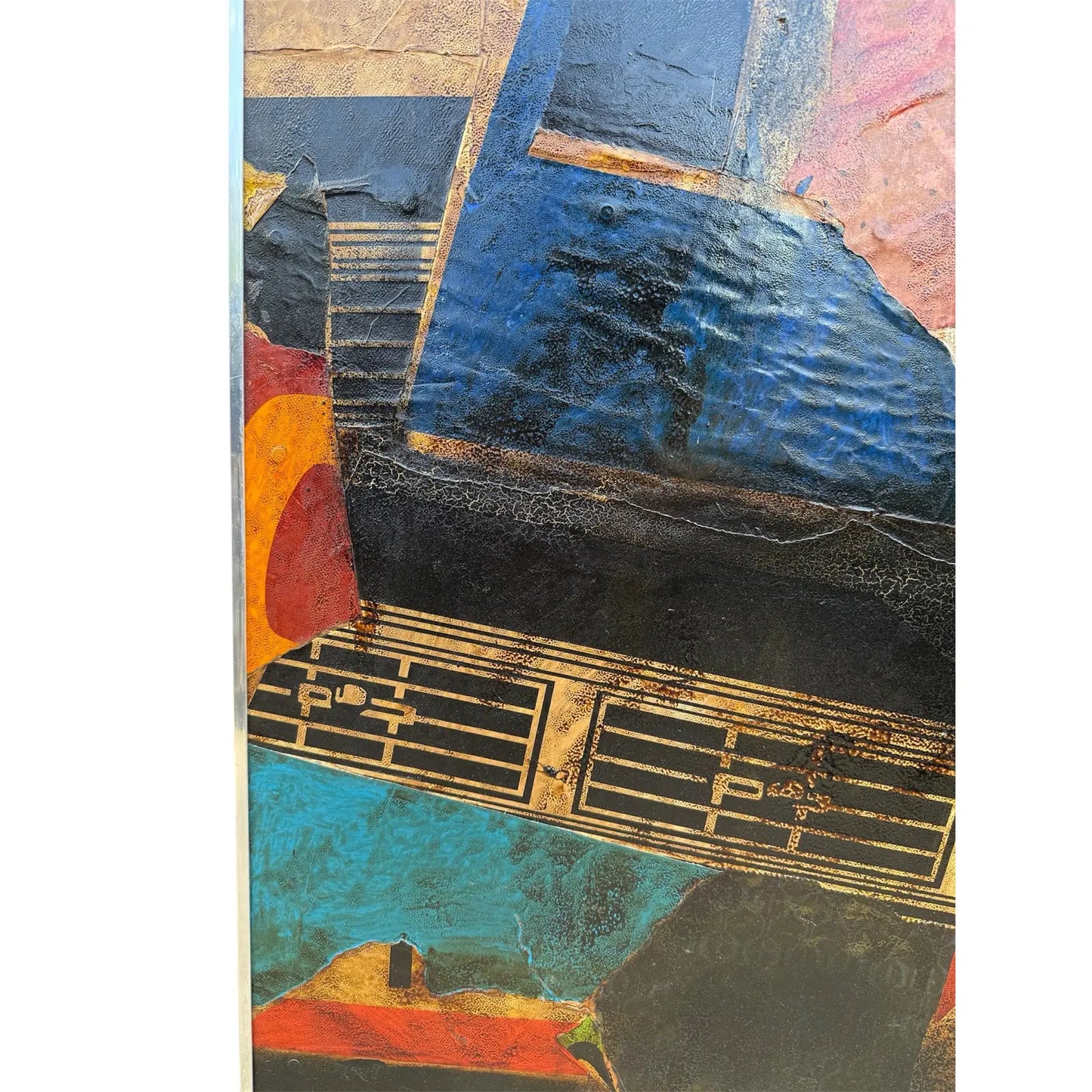Harry Bouras 'Little Ven Ver (Left)' Mixed Media on Masonite