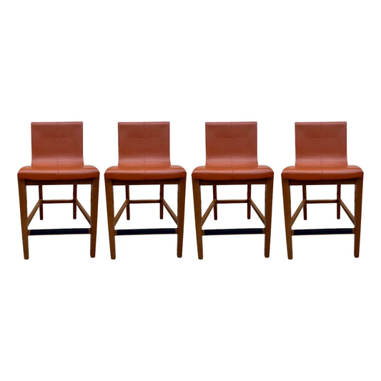 A set of Holly Hunt Modern Siren Counter Stools