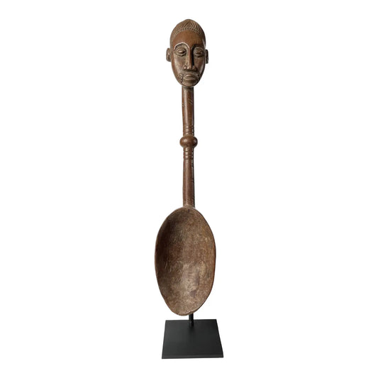 Large African Baule Ceremonial Spoon