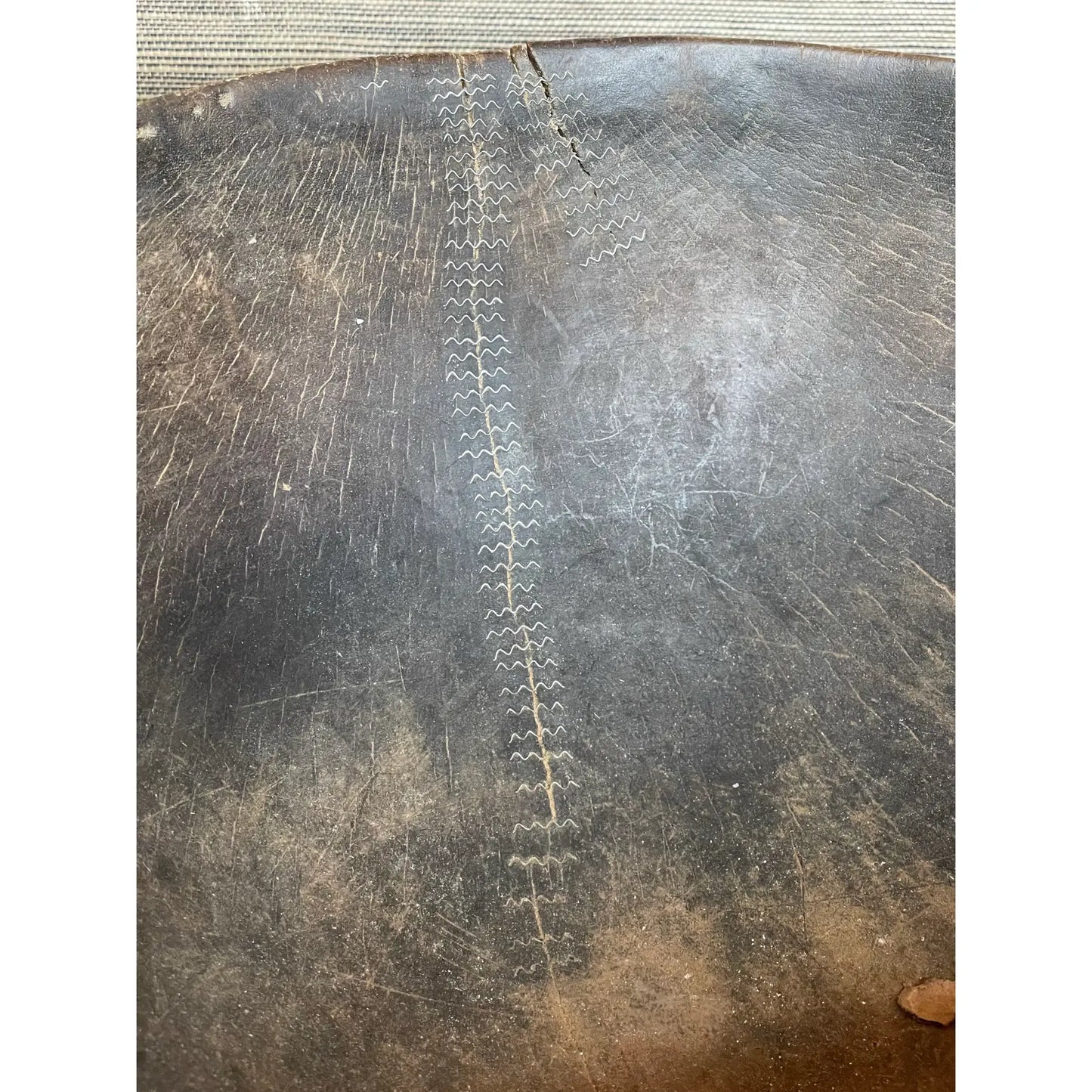 Large African Carved Fulani Wooden Bowl
