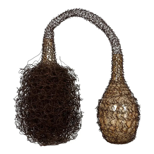 Lucy Slivinski Contemporary Sculpture of Found Objects and Woven Metal