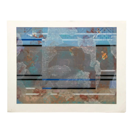 Robert Kelly "Asana II " Original Contemporary Abstract Lithograph