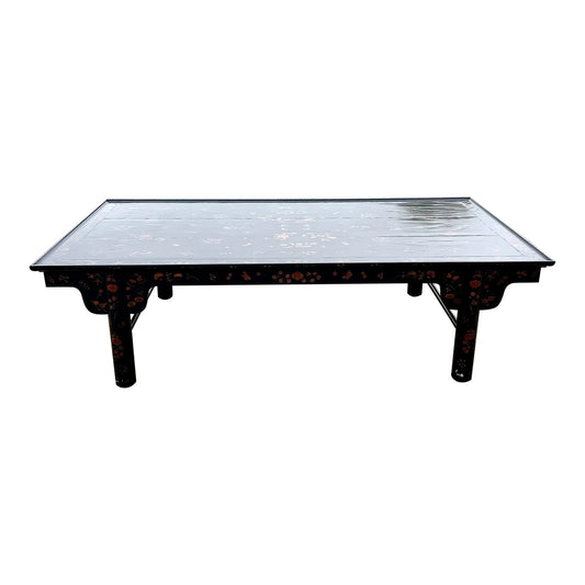 Rose Tarlow Melrose House Large Lacquered Chinoiserie K'ang Hsi Coffee Table