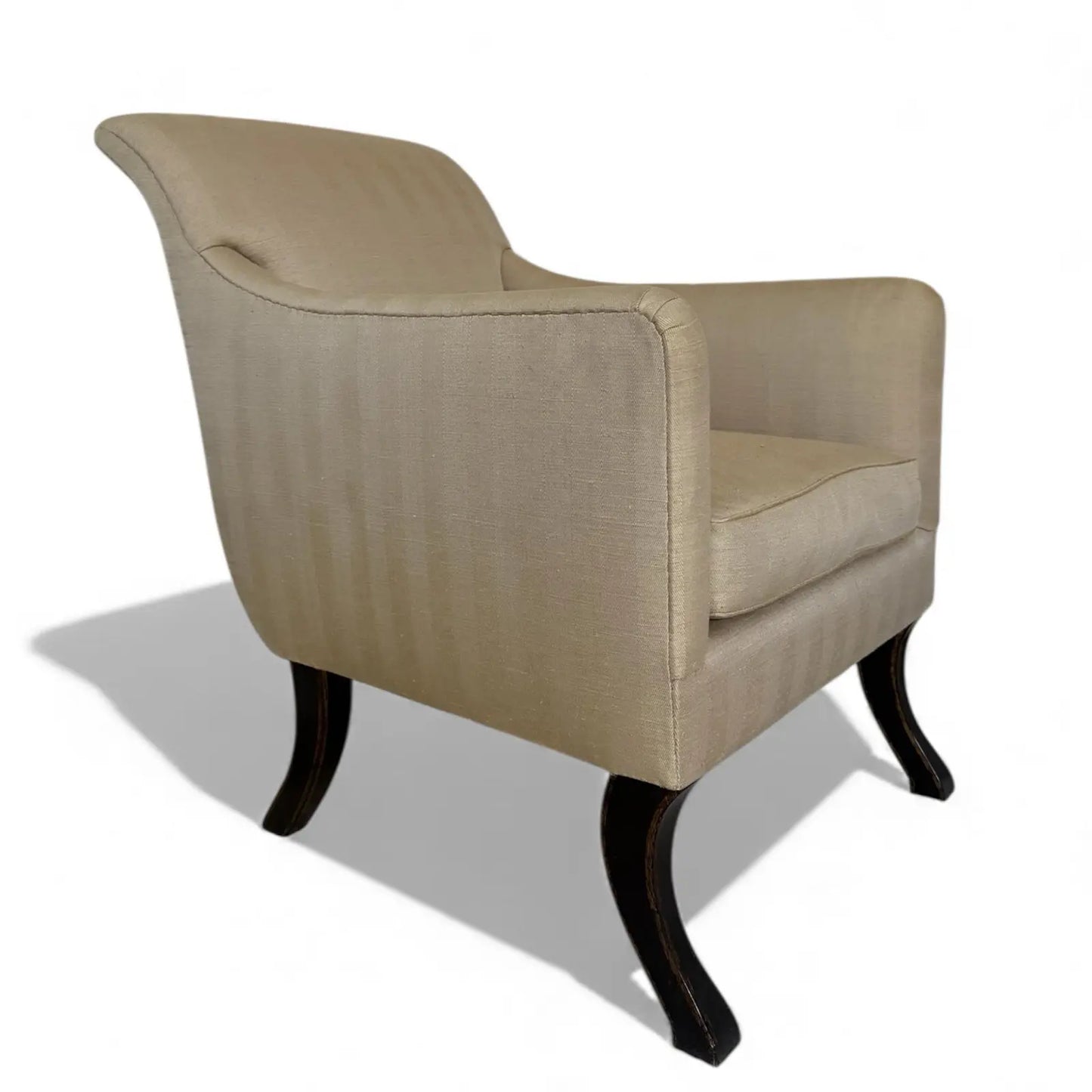 Rose Tarlow Regency Sabreleg Armchairs