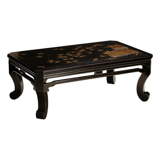 Rose Tarlow Sung Rectangular Lacquered Chinoiserie Coffee Table