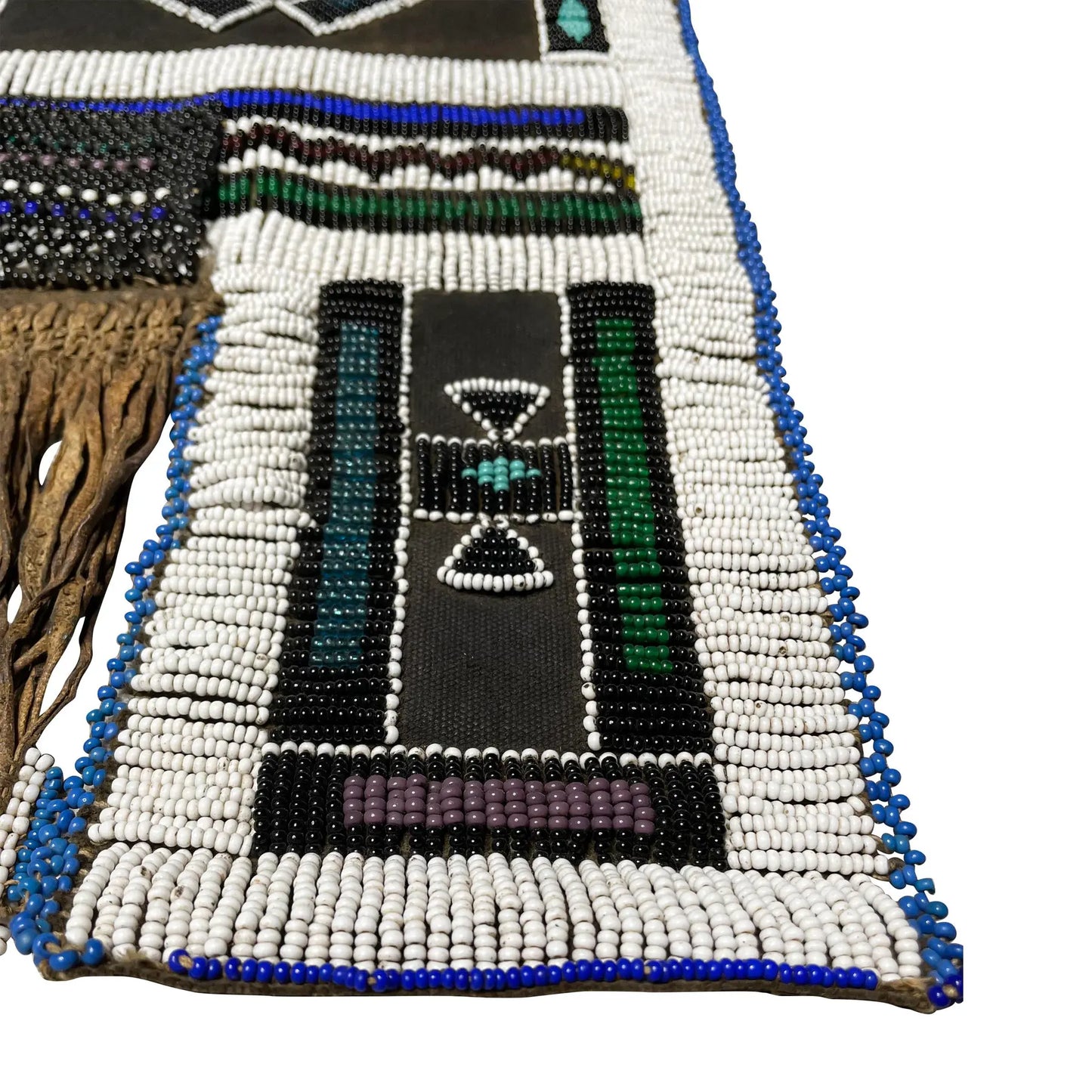 South African Ndebele Leather Beaded Wedding Mapoto Skirt